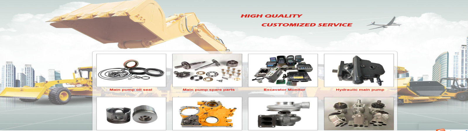 Bộ phận thủy lực máy xúc