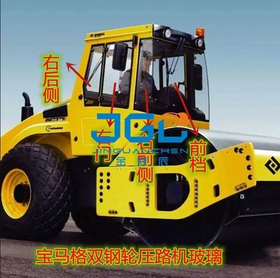Road Roller 203AD-4 202 cửa sổ trái và phải cửa sổ phía sau Baffle phía sau với kính lỗ