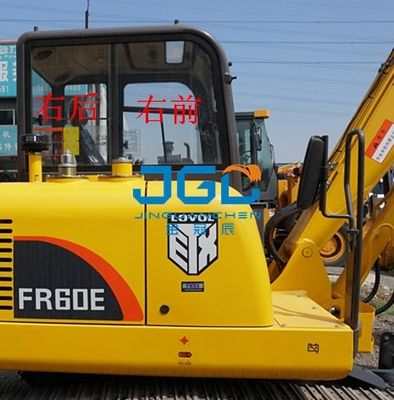 FR60E 65E 75 80E2/D Máy đào kính chắn gió phía trước và phía sau