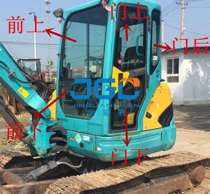 KX155 161 135-3S Máy đào phía trước và phía sau cánh cửa trái và phải, kính chắn gió trên và dưới