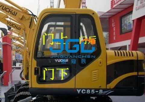 YC85-8 máy đào Gear phía trước Khối phía sau cánh cửa trái và phải Và cửa sổ kính chắn gió trên và dưới