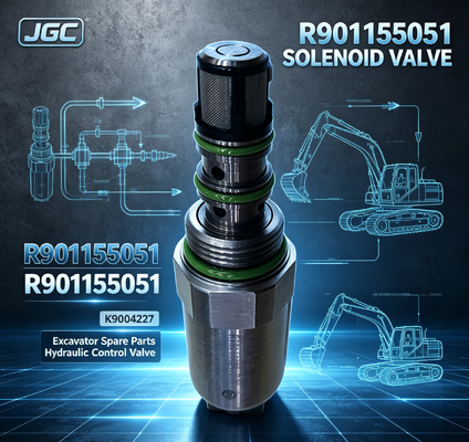 R901155051  Phụ tùng máy xúc  Van điện từ máy xúc K9004227 R901155051