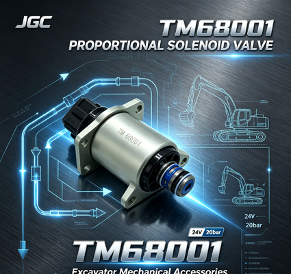 TM68001 Thiết bị phụ kiện cơ khí máy đào 24V 20bar Máy đào van điện cực tỷ lệ