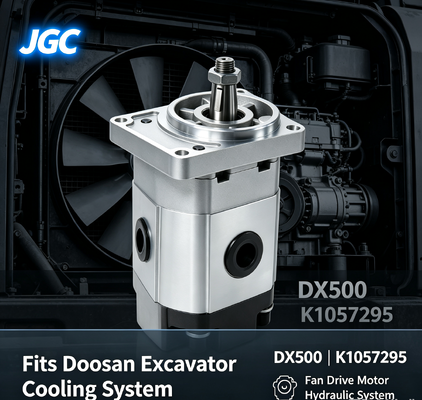 K1057295 DX500 Động cơ dẫn động quạt thủy lực, Quạt máy đào hiệu suất cao Động cơ thủy lực cho máy đào Doosan