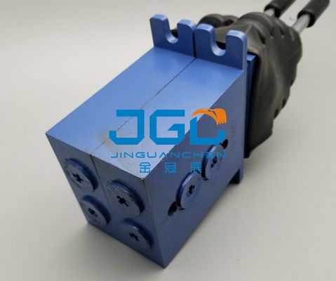 Máy đào thủy lực Phụ tùng điều khiển từ xa Đòn bẩy thí điểm Tay cầm máy ủi đôi