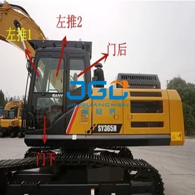 Máy đào 135C-8 135C-9 215C-9 365H Bánh răng phía trước Cửa trượt Cửa kính cánh tay phải