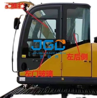 XE75DA 85C 80 Máy đào kính bánh răng phía trước Máy xúc phía trước Kính giảm chấn phía sau Kính cong phía sau