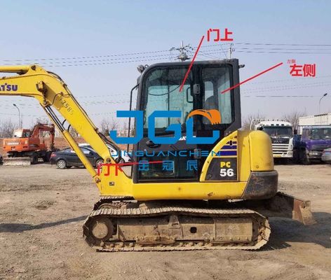 Phụ kiện máy đào PC56-7 PC57 PC70-8 PC60-8 Kính cánh tay phải trên cửa bên trái phía sau bánh răng gió phía trước