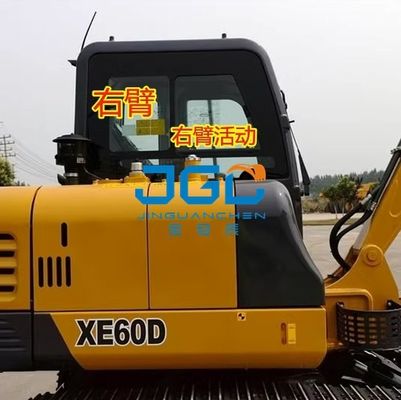 Kính chắn gió phía trước máy xúc XE60D Cửa dưới Cửa sổ trời Cánh tay phải Kính cường lực