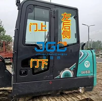 SK60-10 Máy xúc Kính trước Van điều tiết gió Cửa trên và cửa dưới Cửa sổ trượt phía sau Vách ngăn cánh tay phải Kính cường lực