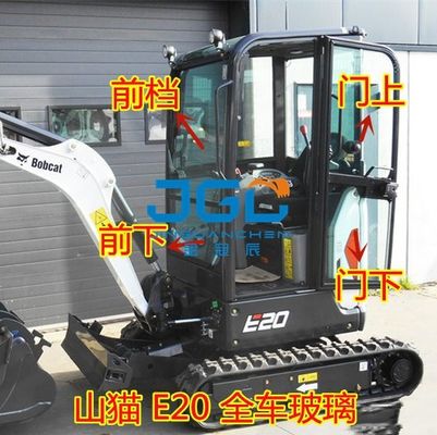 E20 Máy Xúc Kính Bánh Trước Cửa Dưới Đẩy Lên Xuống Cửa Sổ Bánh Sau Móc Máy Kính Cường Lực
