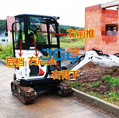 E20 Máy Xúc Kính Bánh Trước Cửa Dưới Đẩy Lên Xuống Cửa Sổ Bánh Sau Móc Máy Kính Cường Lực