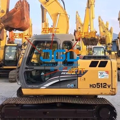 Máy đào HD820 1023 1043 308R 512 Máy móc Bánh trước Cửa dưới Đẩy và kéo Kính cửa sổ