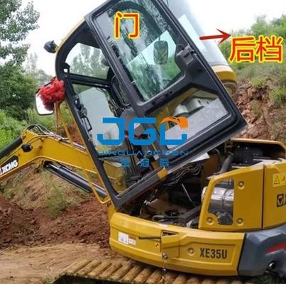 Máy đào XE35U Kính trước Bánh trước Cửa dưới Kính sau Bánh phải Kéo giếng trời