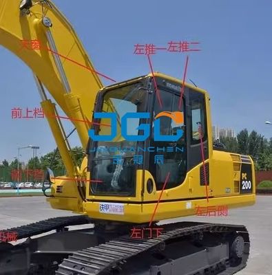 PC360 330 110 130 260 Cửa sổ kính chắn gió phía trước Máy đào Kính cường lực