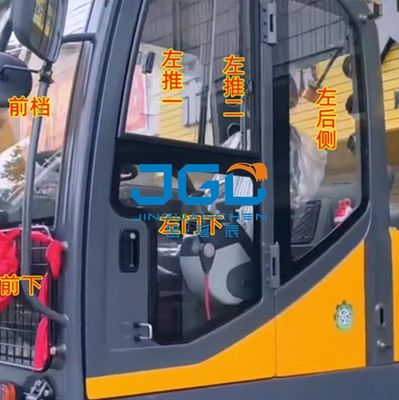 Kính máy xúc C75W Cab Bánh răng phía trước Cửa kính ô tô và cửa sổ sau Kính cường lực toàn bộ xe