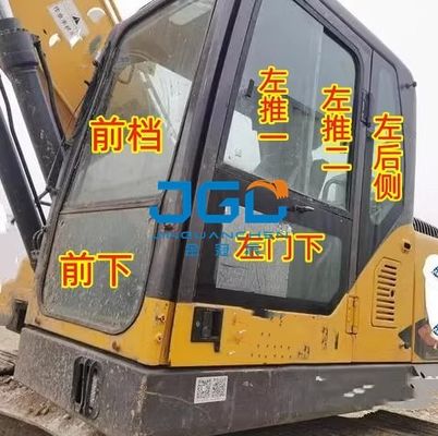 FR225D 220E 260E 150E 170E Máy xúc gió phía trước Đẩy và kéo kính cửa sổ