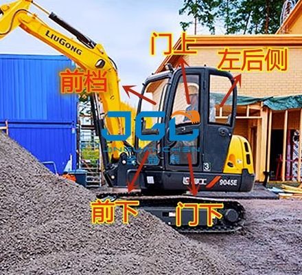 Phụ kiện máy xúc 9045E 9045D Tất cả Kính chắn gió ô tô Kính cường lực