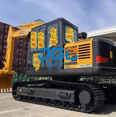 Máy xúc 100NS 135NS Bộ giảm chấn phía trước Kính phía sau Bộ giảm chấn phía sau Kính cánh tay phải