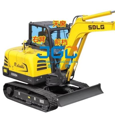 Kính chắn gió máy đào E690H/635/655/675/685 Phía sau Bend Right Arm Skylight