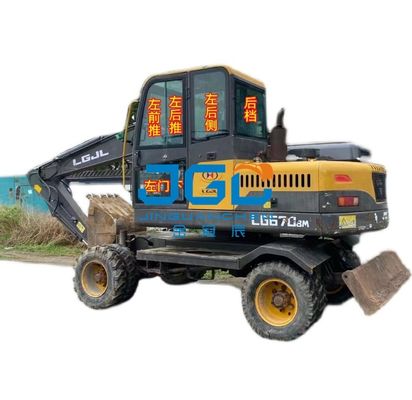 670BM 680 690 Kính chắn gió phía trước Máy xúc Cửa kính Cửa sổ trượt