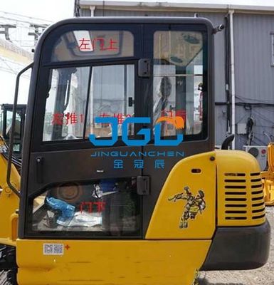Kính chắn gió phía trước máy xúc 60D 60E2-H Cửa trái Cửa trên và dưới Bánh sau