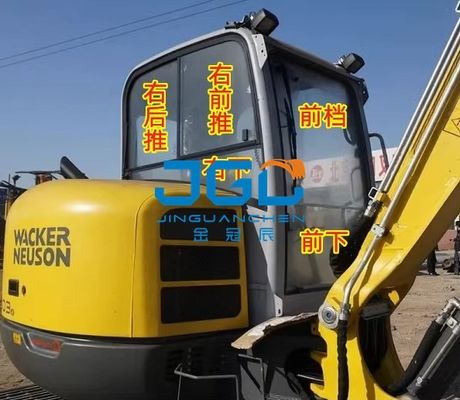Máy đào Z38 50 60 Bánh trước Cửa sổ trượt phía trên và dưới bên trái Kính cường lực