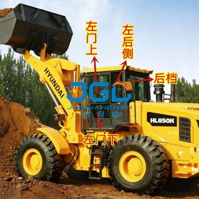 HL850K 850KS Bộ tải gió phía trước Bánh răng trái Cửa trên và dưới Phía sau Bánh sau Kính cường lực