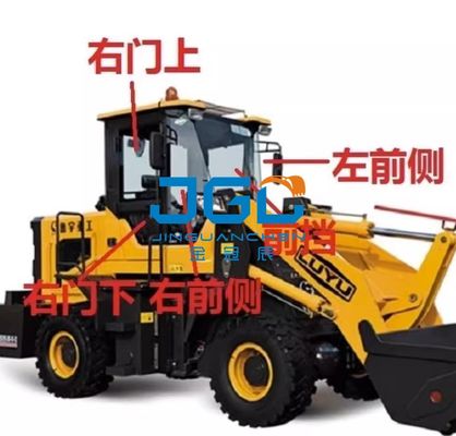 926 928 930 Loader Truck forklift Mặt trước kính chắn gió cửa bên trên và phía dưới tấm chắn phía sau thủy tinh đậm