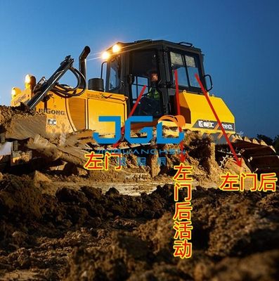 B160C Bulldozer Wind Gear phía trước cánh trái và cánh phải Cửa phía sau Cửa bên di động Cửa phía sau kính đục