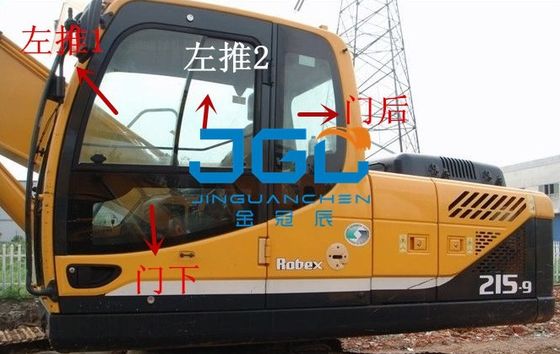 Máy đào phía trước và cửa sau và cửa sổ R215 225LC 235 335 275 305-9 kính chắn gió