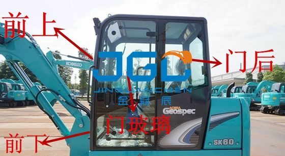 SK60-8 máy đào Gear phía trước Cửa sau và cửa sổ trái và phải trên và dưới cánh tay kính chắn gió
