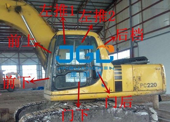 PC120 100 200 220 300-6 Kính chắn gió cửa trước và cửa sau và cửa sổ