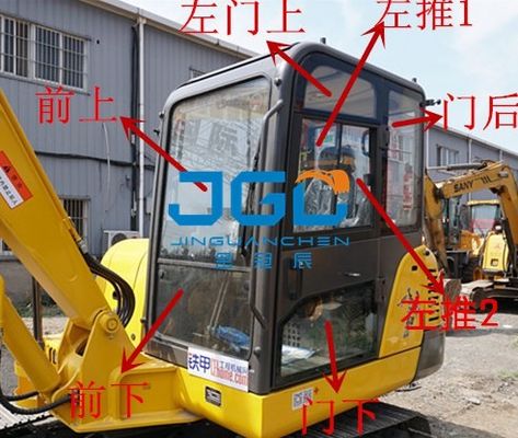 FR60E 65E 75 80E2/D Máy đào kính chắn gió phía trước và phía sau