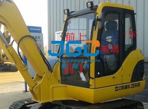 Kính chắn gió phía trước và phía sau máy xúc ZE60E 80E 85 Kính cửa lớn bên phải