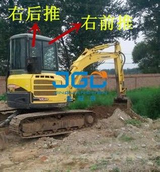 YM55 máy đào phía trước và phía sau kính chắn gió, cánh cửa và cửa sổ trái và phải