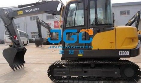Máy xúc EC80D Bánh răng phía trước và phía sau Cửa sổ bên trái và bên phải và kính chắn gió trên và dưới