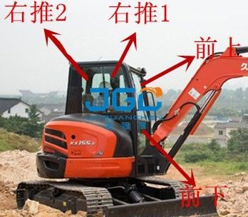 KX155-5 máy đào Gear phía trước kính chắn gió phía sau, cánh cửa và cửa sổ trái và phải