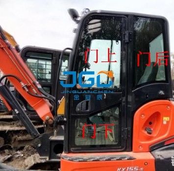 KX155-5 máy đào Gear phía trước kính chắn gió phía sau, cánh cửa và cửa sổ trái và phải