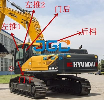 R385 275 305 275 485 350LVS Chiếc kính chắn gió phía trước và phía sau Cửa trái của máy đào