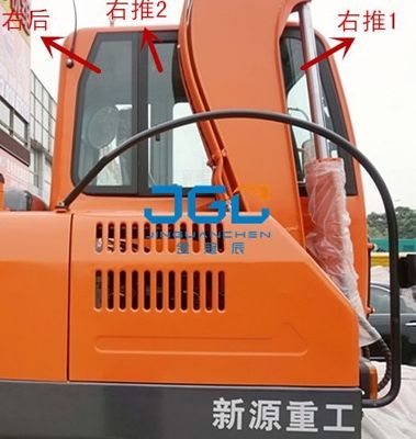 XY75W-8 65W-8 máy đào cửa kính và cửa sổ trái và phải phía trước và phía sau kính chắn gió