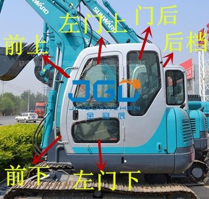 Bánh răng phía trước và phía sau máy xúc SWE70N9 Cửa trái và phải và cửa sổ trên và dưới kính chắn gió