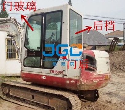 TB160C 170 175 Máy đào kính chắn gió phía trước và phía sau, cửa trái và phải, kính chắn gió phía trên và phía dưới