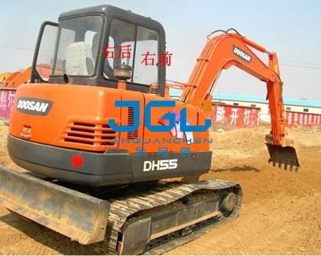 Máy đào kính DH55-LC-7 Mặt trước và mặt sau kính chắn gió, cánh cửa và cửa sổ trái và phải