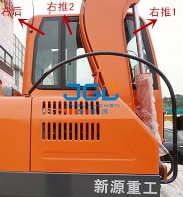 Cửa kính máy xúc XY75W-9T 85W-8T và cửa sổ Kính chắn gió giếng trời phía trước và phía sau bên trái và bên phải