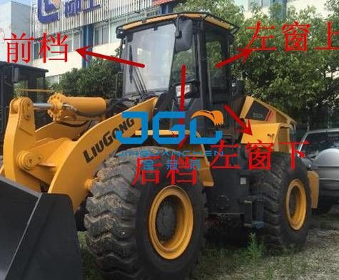 Loader Gear phía trước cửa sau cửa sổ trái và phải kính chắn gió 840 850H 860H 870