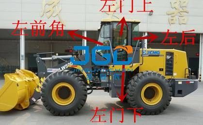 LW500F Bộ nạp bánh trước Khối phía sau Cửa trái và phải và cửa sổ Kính chắn gió góc trên và dưới