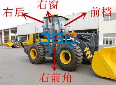 LW500 300F 600KV Loader Gear phía trước cửa sau cửa sổ trái và phải kính chắn gió góc kính
