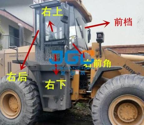 LG853D Loader Front Stop Rear Stop Bên trái và bên phải cửa sổ góc bên kính chắn gió