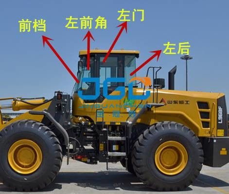 L968F bộ nạp phía trước dừng phía sau cửa sổ bên trái và bên phải Kính chắn gió góc
